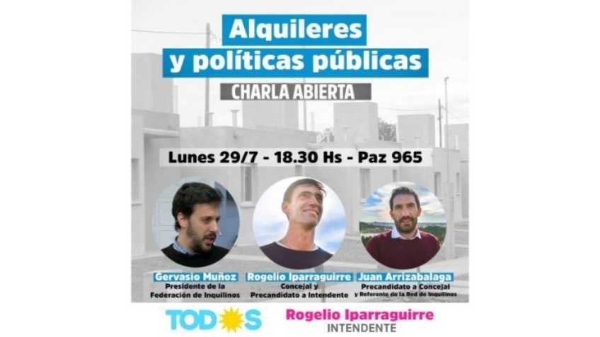 Charla abierta sobre alquileres y políticas públicas